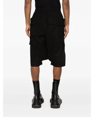 Rick Owens DRKSHDW Creatch カーゴポケット ドローコード付きショーツ - ブラック - サムネイル4