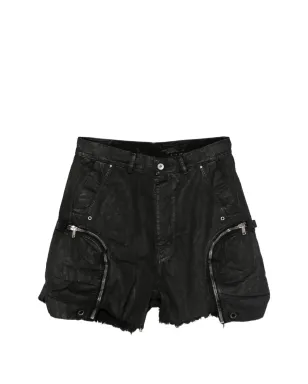 Rick Owens DRKSHDW Bauhaus frayed shorts - Black - サムネイル1