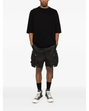 Rick Owens DRKSHDW Bauhaus frayed shorts - Black - サムネイル2