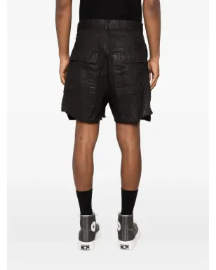 Rick Owens DRKSHDW Bauhaus frayed shorts - Black - サムネイル4