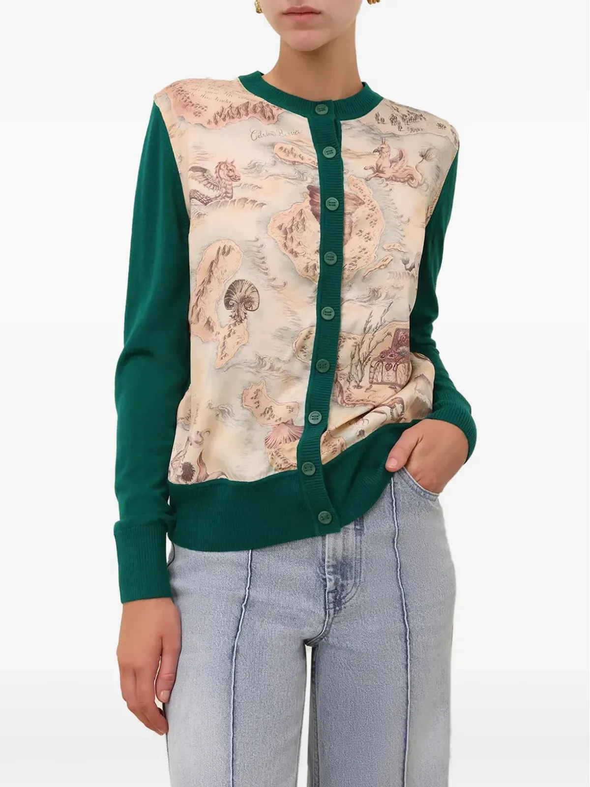 ZIMMERMANN Rebellion silk-front cardigan - 画像2