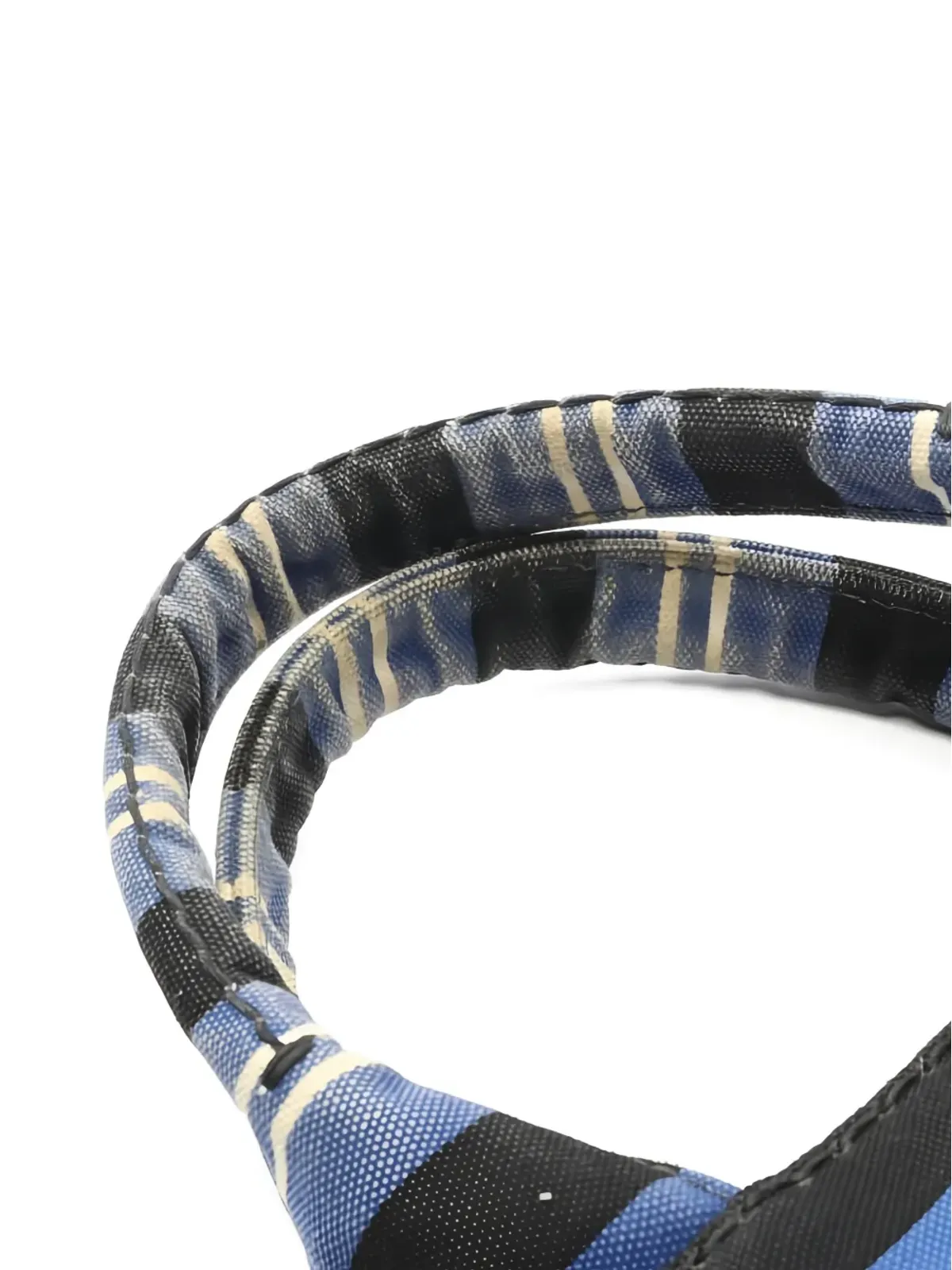 Prada Pre-Owned 2000年代 Canapaストライプ ツーウェイ ハンドバッグ - 画像5