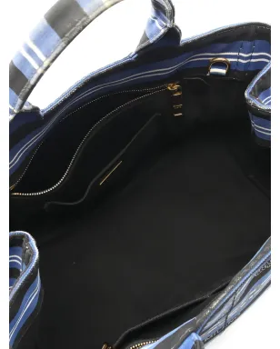 Prada Pre-Owned 2000年代 Canapaストライプ ツーウェイ ハンドバッグ - サムネイル3