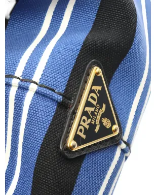 Prada Pre-Owned 2000年代 Canapaストライプ ツーウェイ ハンドバッグ - サムネイル4