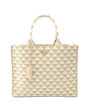 Prada Pre-Owned トライアングロ ジャカード トートバッグ - サムネイル1