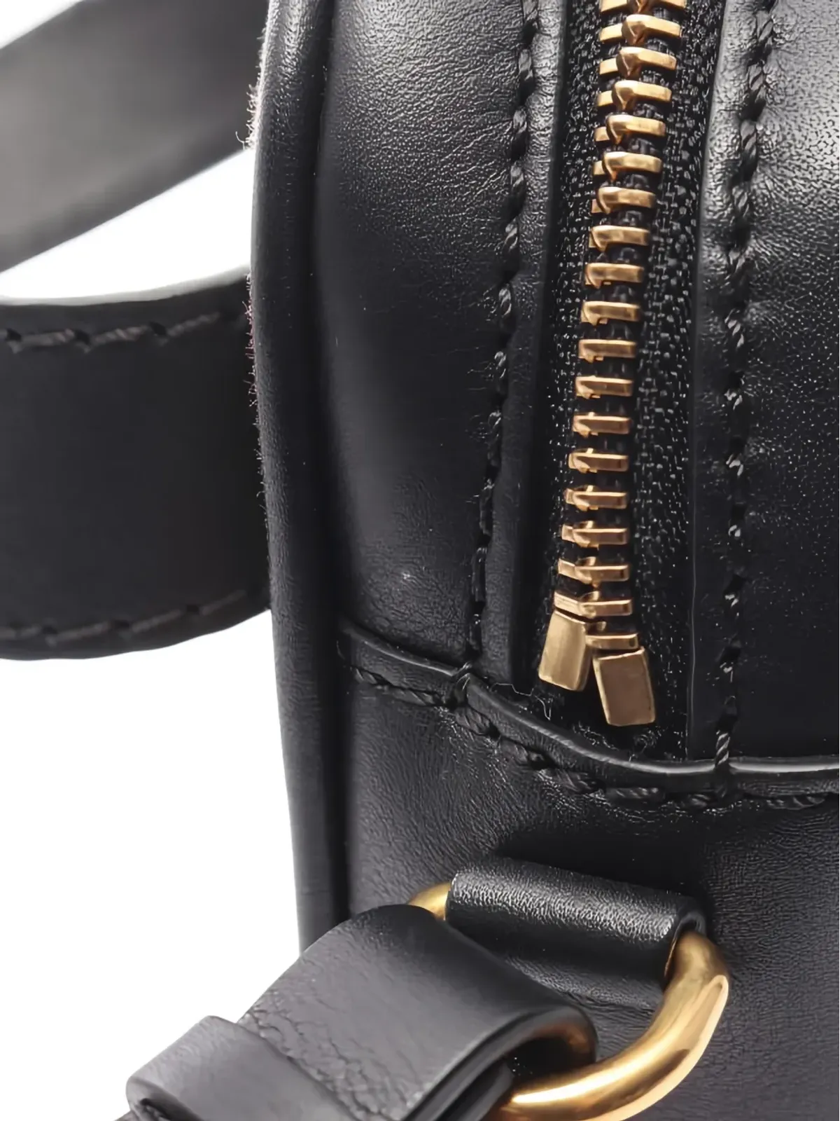 Burberry Pre-Owned チェックリンク レザー・トリム ミニバッグ - 画像4