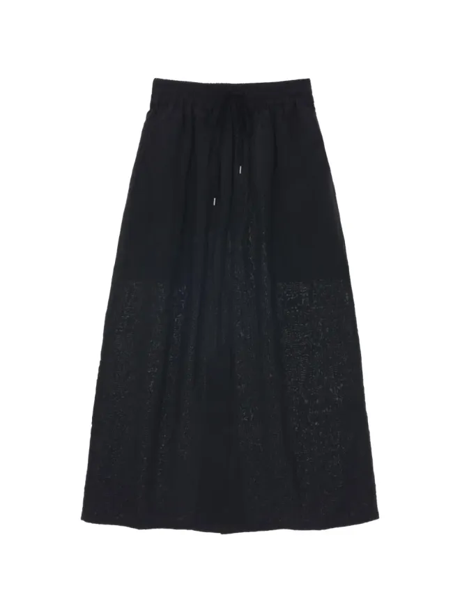 Studio Nicholson Studio Nicholson elasticated waist skirt - Blackの商品画像