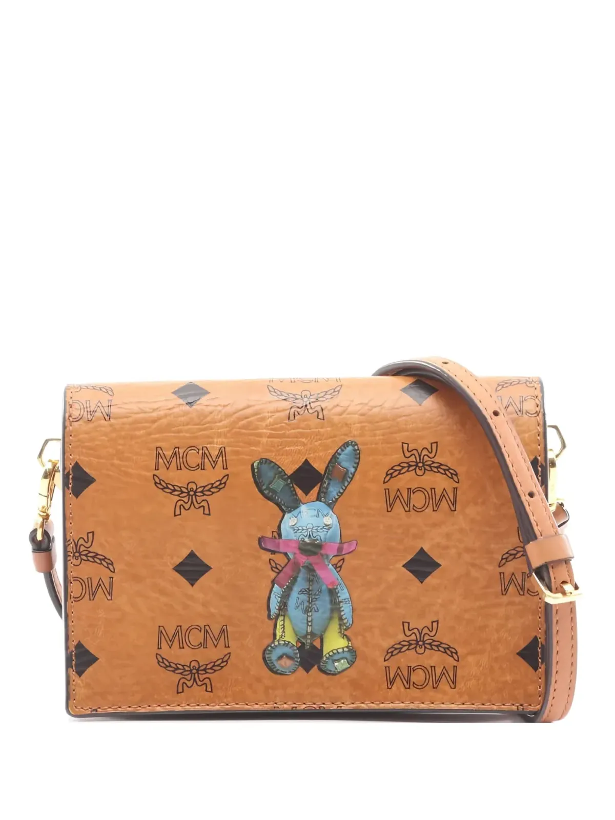 MCM Visetos ラビットショルダーバッグ ブラウン - 画像1