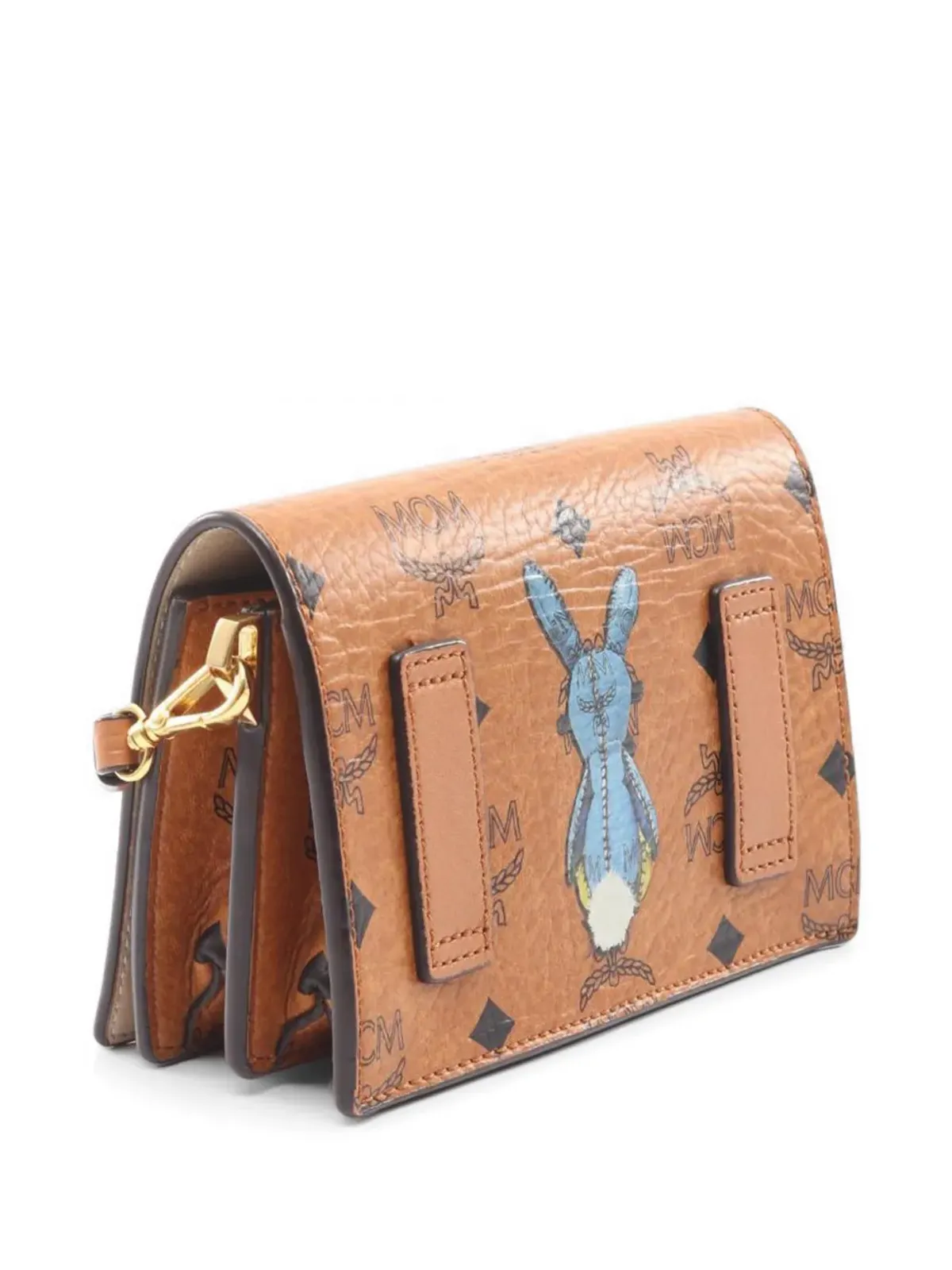 MCM Visetos ラビットショルダーバッグ ブラウン - 画像2
