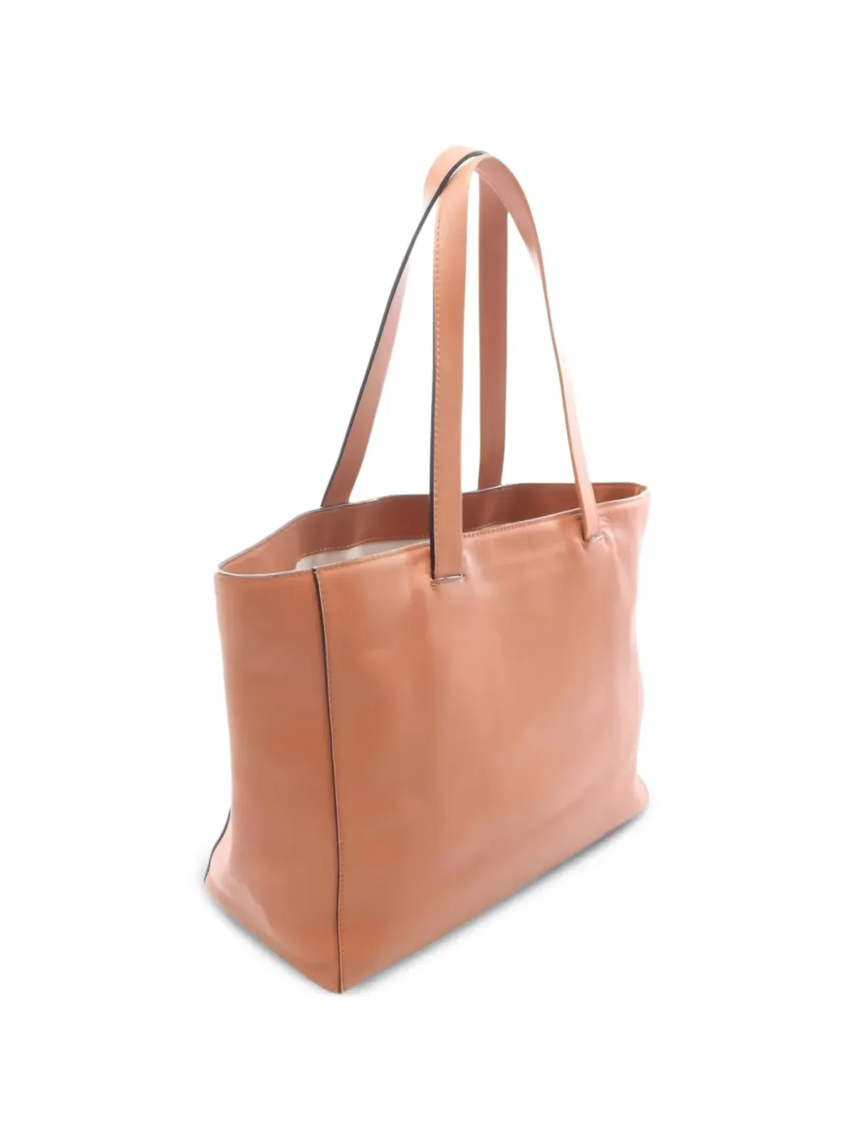Loewe Pre-Owned イーストウエスト レザー ショッパー トート ブラウン - 画像2
