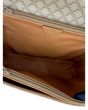 Celine Pre-Owned マカダム コーテッドキャンバス サッチェル ブラウン - サムネイル5
