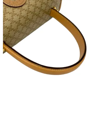 Celine Pre-Owned マカダム コーテッドキャンバス サッチェル ブラウン - サムネイル2