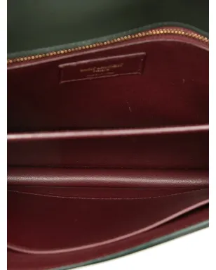 Saint Laurent Pre-Owned 2018 Smooth Calfskin Monogram Cassandra Clasp Bag ショルダーバッグ - グリーン - サムネイル5
