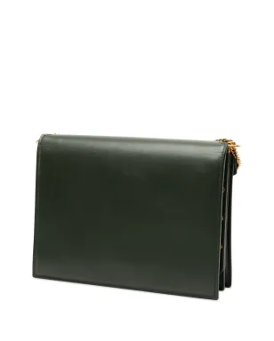 Saint Laurent Pre-Owned 2018 Smooth Calfskin Monogram Cassandra Clasp Bag ショルダーバッグ - グリーン - サムネイル3