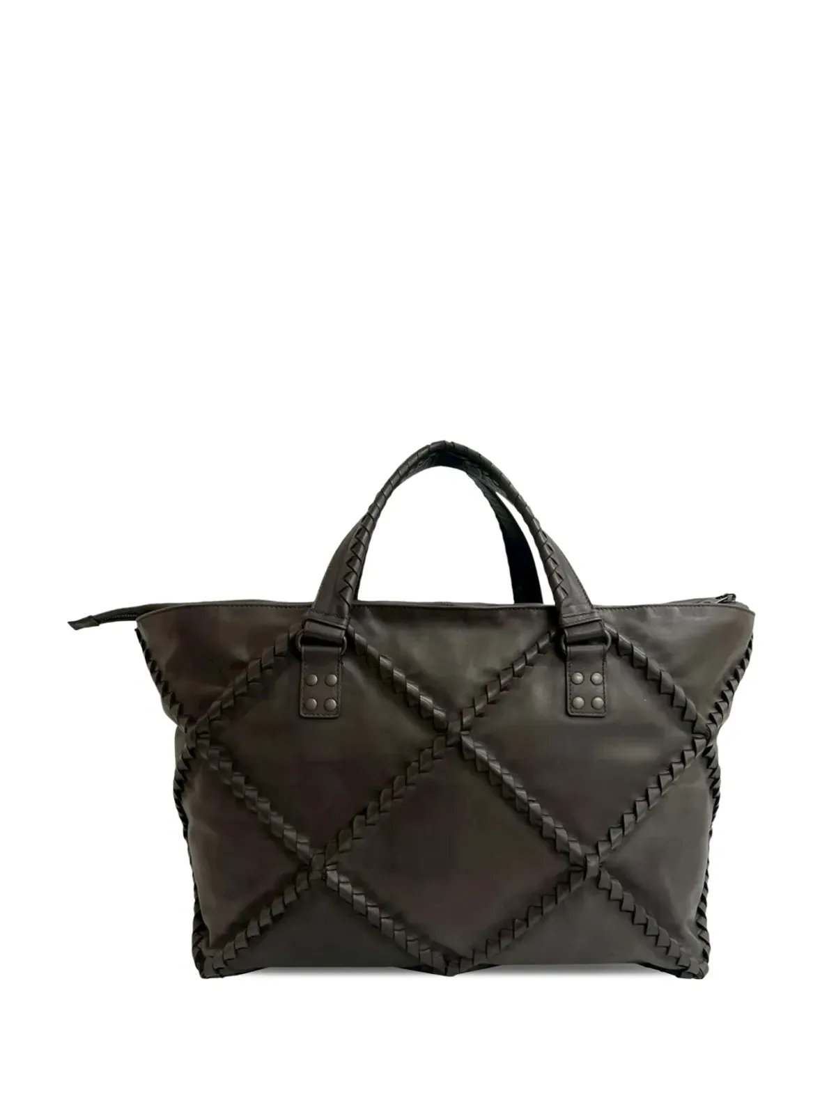 Bottega Veneta Pre-Owned ナッパ・ダイヤモンド・イントレッチャートートバッグ - 画像3