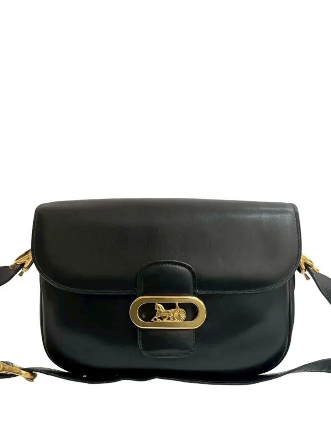 Celine Pre-Owned Celine Pre-Owned レザー ロゴ ホースキャリッジ クロスボディバッグの商品画像