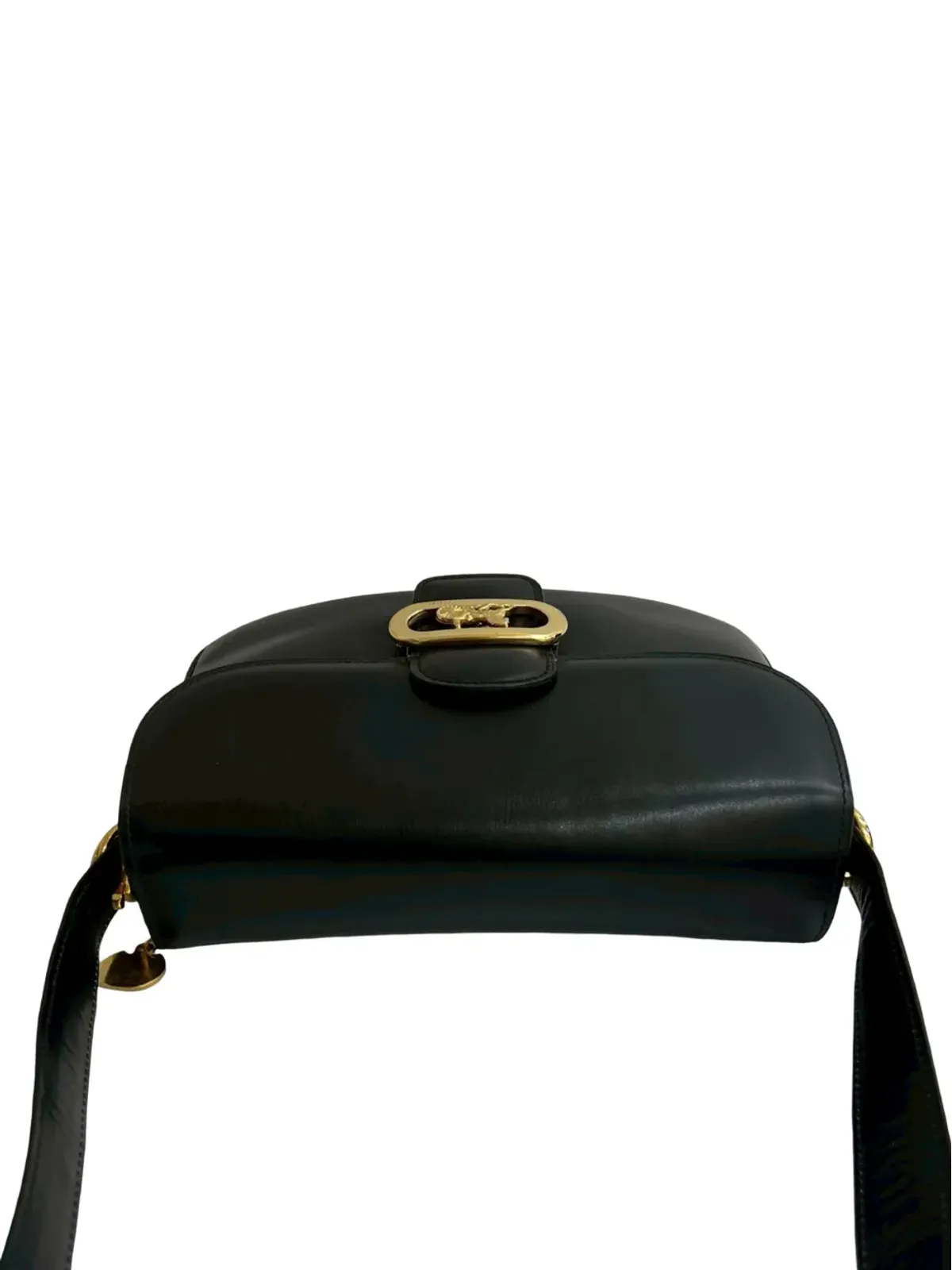 Celine Pre-Owned レザー ロゴ ホースキャリッジ クロスボディバッグ - 画像2