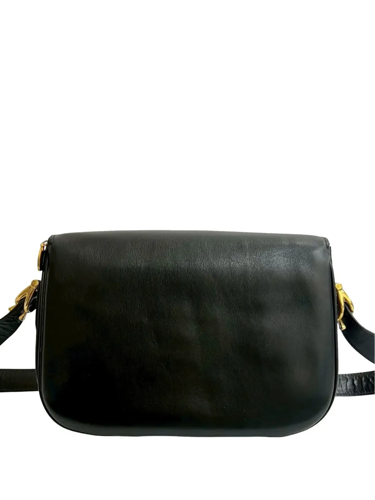 Celine Pre-Owned レザー ロゴ ホースキャリッジ クロスボディバッグ - 画像3