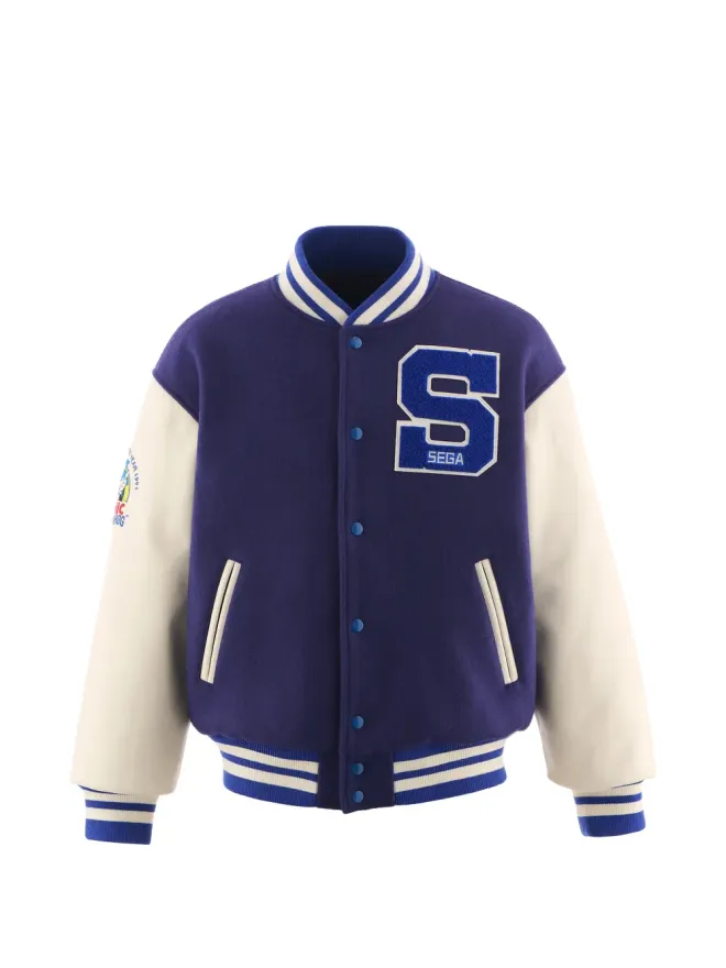 SAINT MXXXXXX SAINT MXXXXXX ロゴ・アップリケ ヴァーシティジャケット - ブルーの商品画像