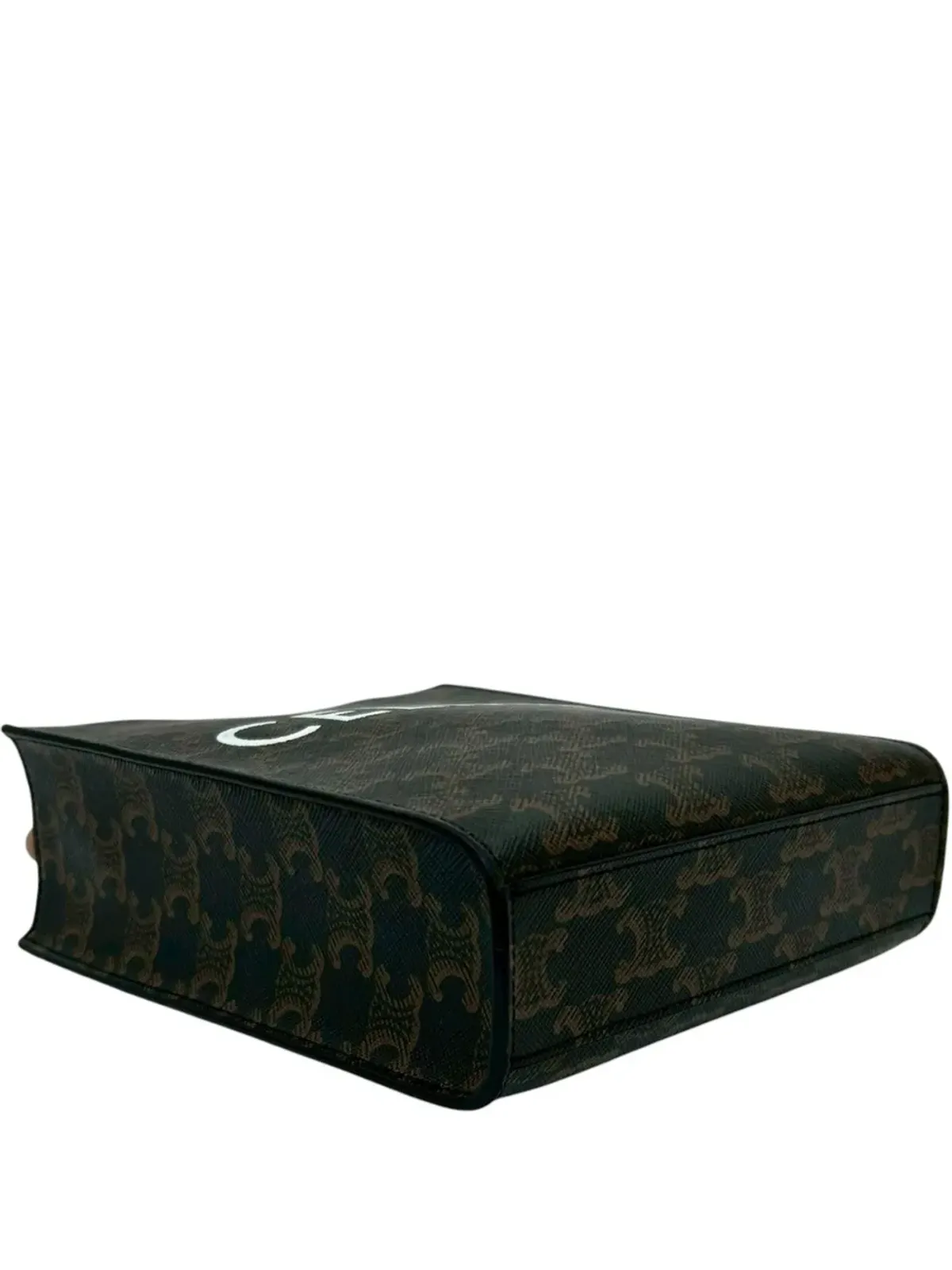 Celine Pre-Owned ミニ Triomphe コーテッドキャンバス バーティカル カバス サッチェル - 画像5