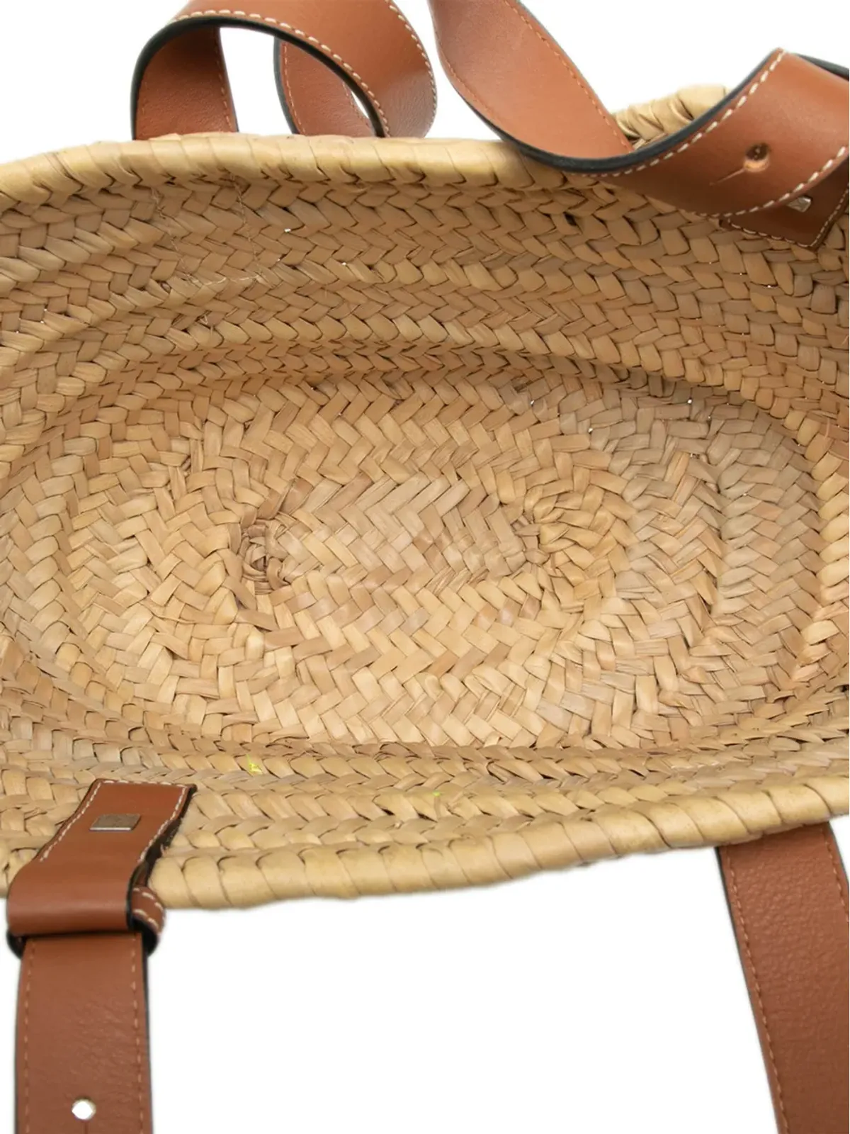 Loewe Pre-Owned Paula's Ibiza Smiley ラフィア バスケット トートバッグ - 画像5