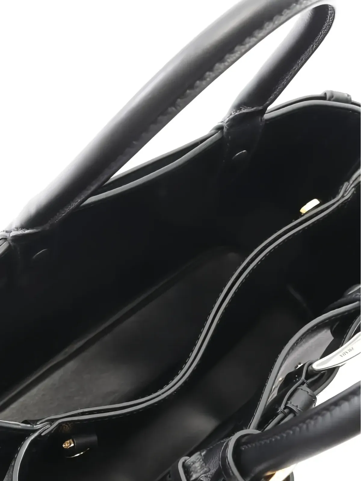Prada Pre-Owned 2020s スタッズ付きバックル トートバッグ - 画像4