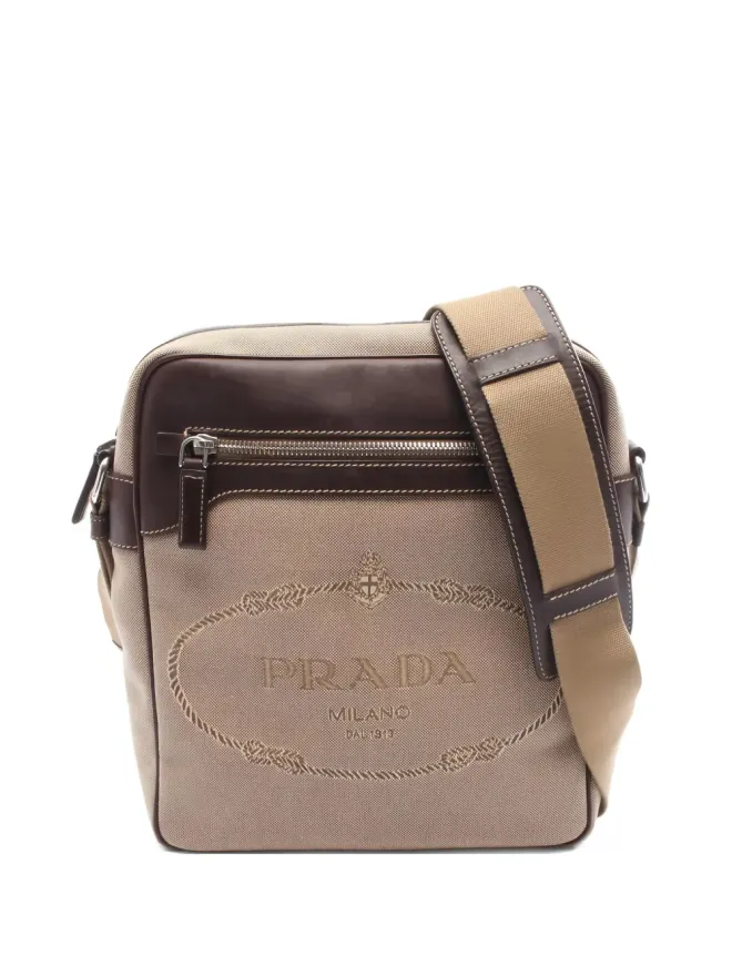 Prada Pre-Owned Prada ヴィンテージ 2010s ロゴジャカード ショルダーバッグの商品画像