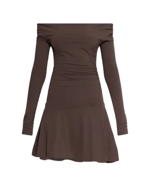 Bond-eye dress - Brown - サムネイル1