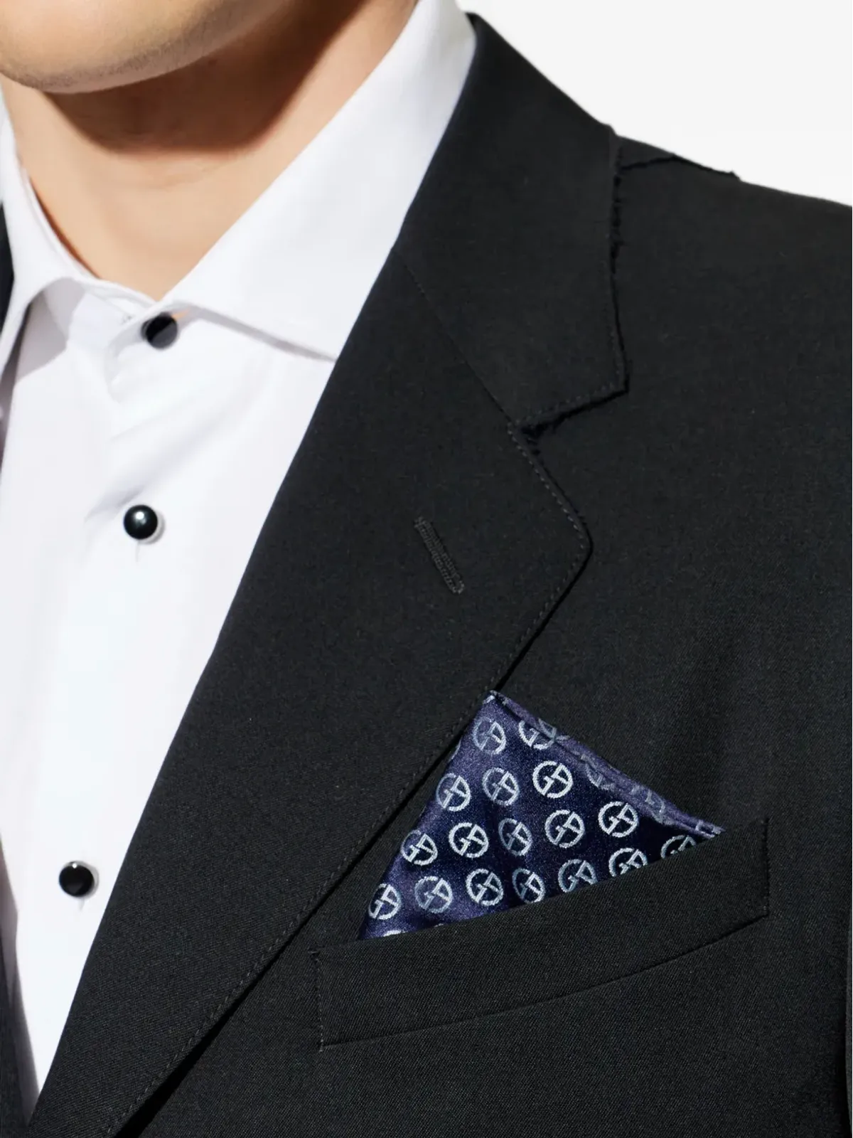 Giorgio Armani ロゴジャカードスカーフ - 画像5