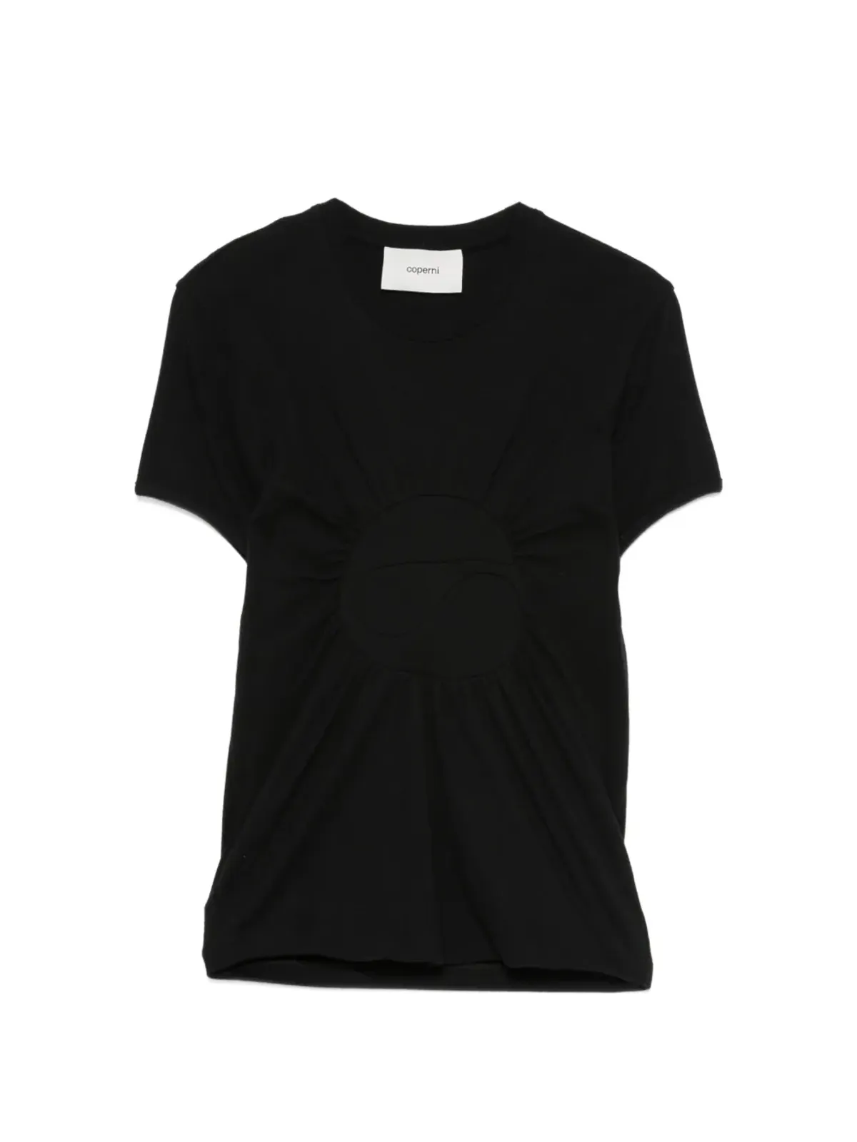 Coperni ギャザードディテール Tシャツ - ブラック - 画像1