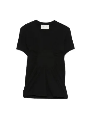 Coperni ギャザードディテール Tシャツ - ブラック - サムネイル1
