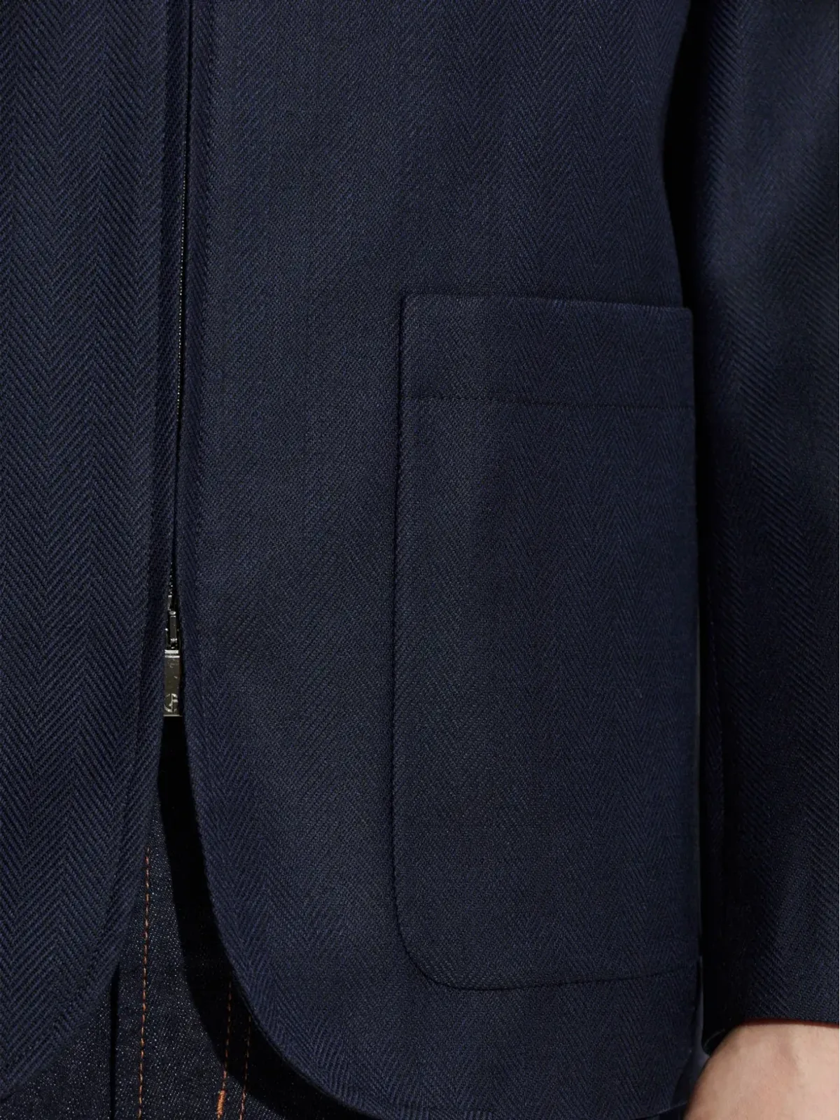Giorgio Armani ヘリンボーン シャツジャケット - 画像5