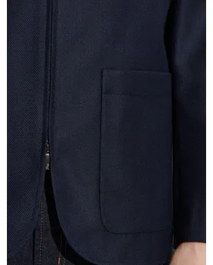 Giorgio Armani ヘリンボーン シャツジャケット - サムネイル5