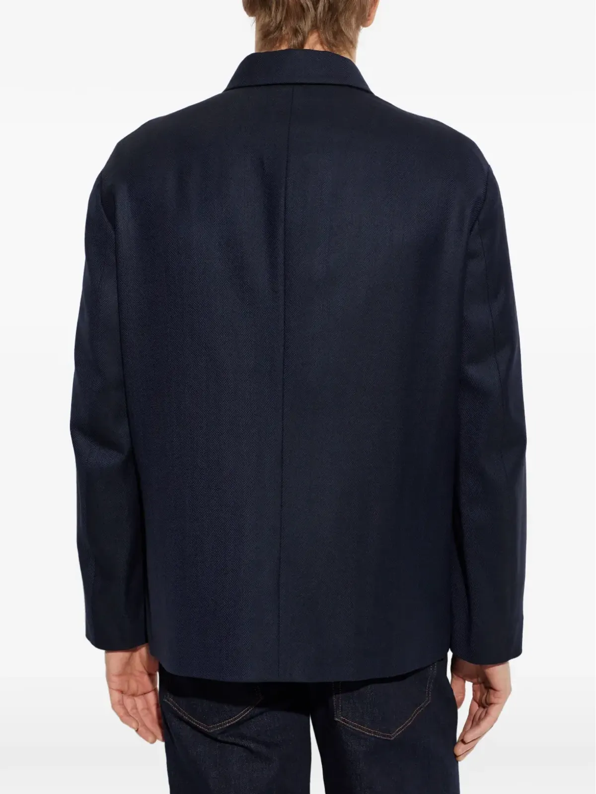 Giorgio Armani ヘリンボーン シャツジャケット - 画像4