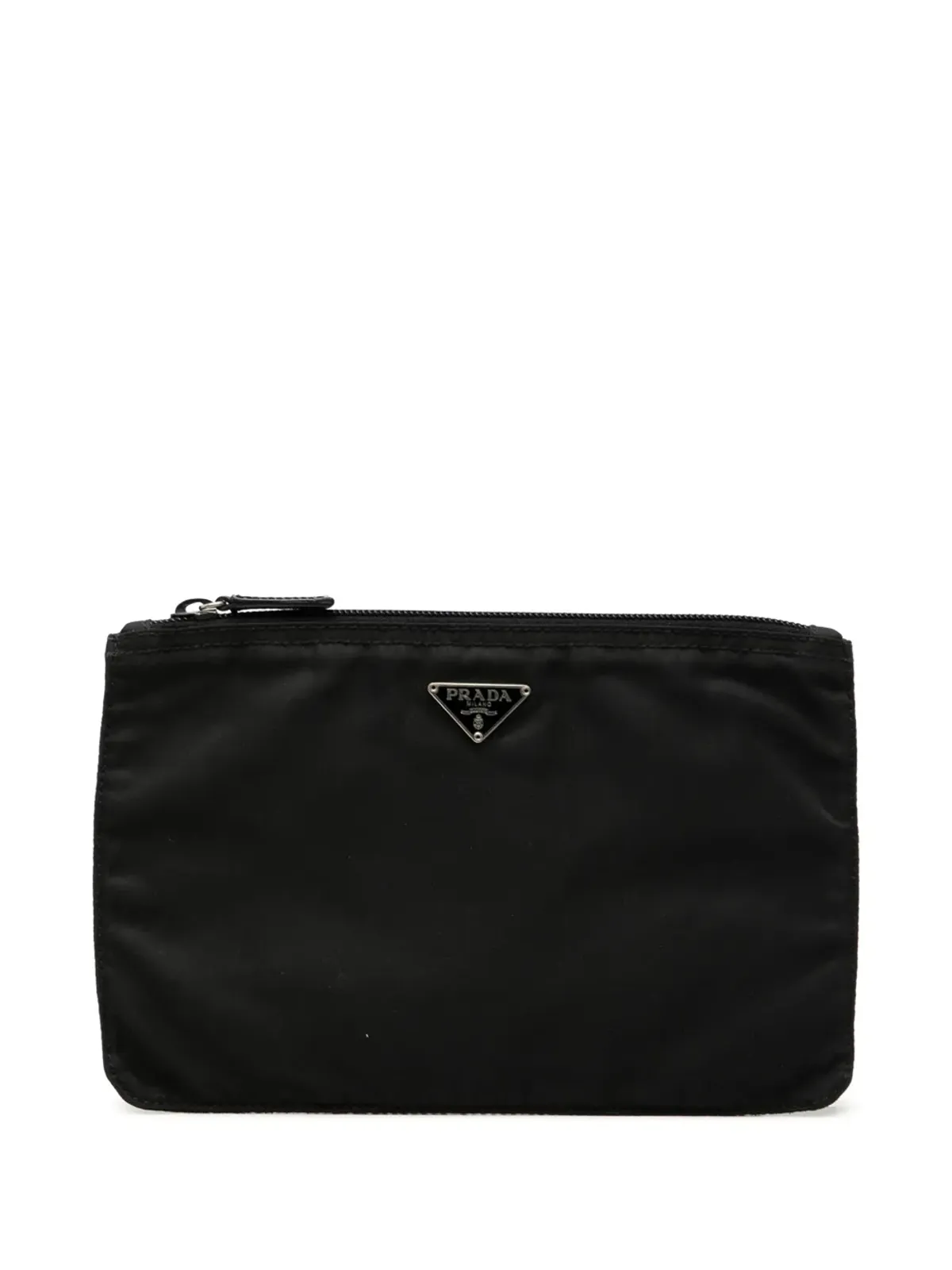 Prada ビンテージ Tessuto コスメティックポーチ クラッチバッグ ブラック - 画像1