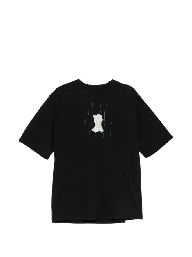 CROQUIS CROQUIS ロゴ刺繍Tシャツ（ブラック）の商品画像