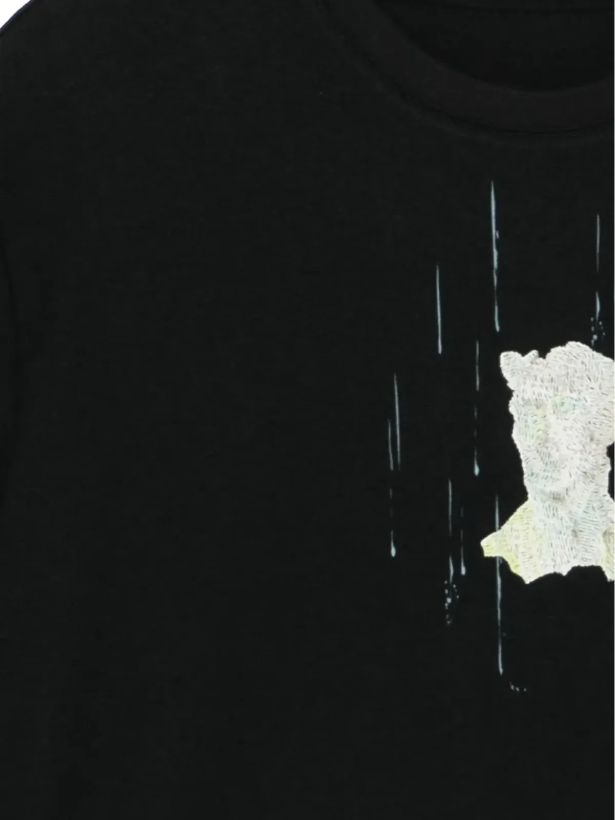 CROQUIS ロゴ刺繍Tシャツ（ブラック） - 画像3