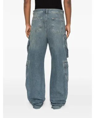 Rick Owens DRKSHDW ディストレスドカーゴジーンズ - サムネイル4