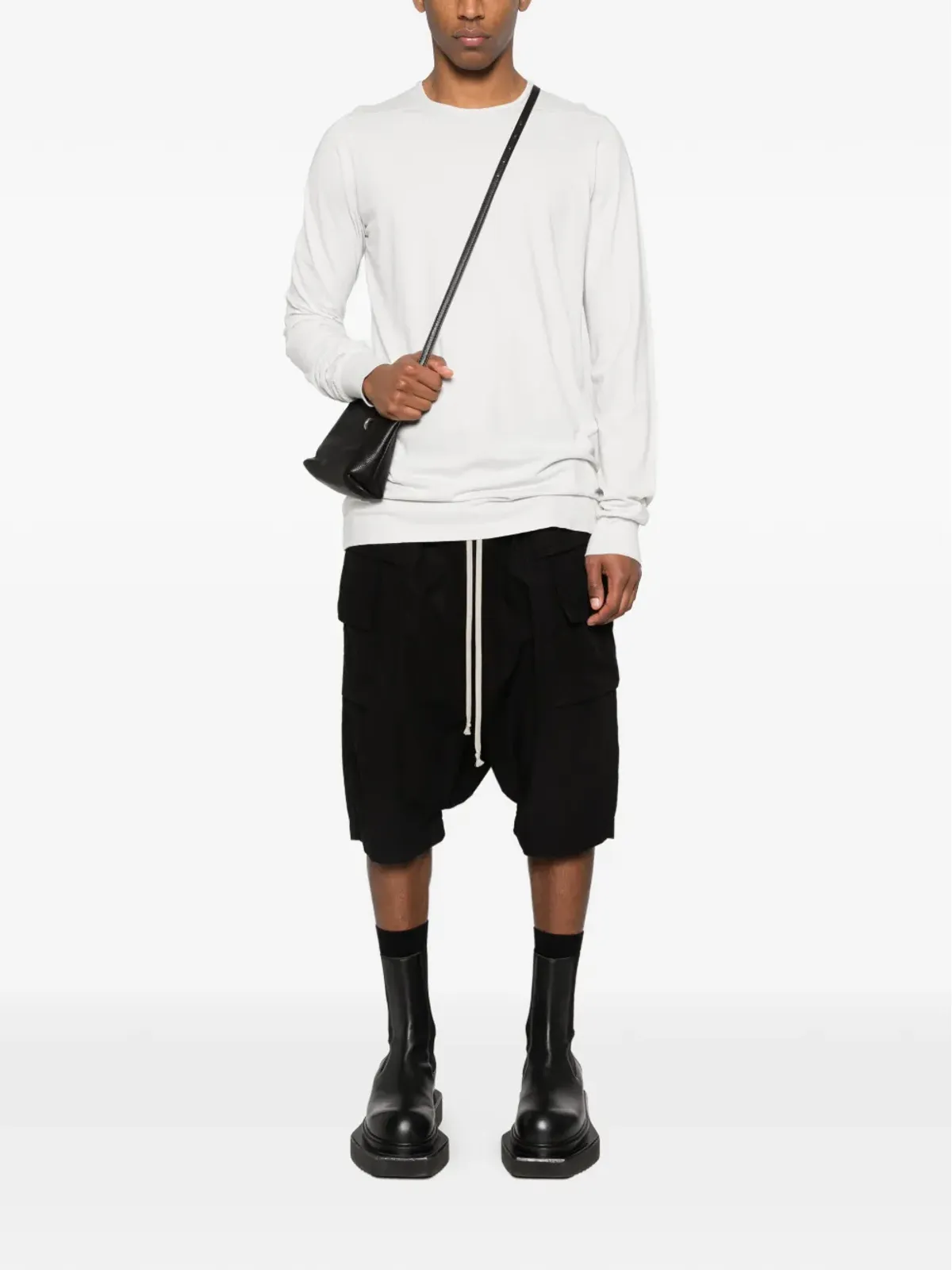 Rick Owens DRKSHDW Level Ls long-sleeve T-shirt - White - 画像2