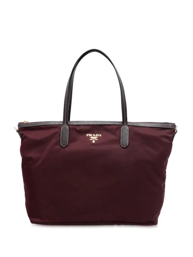 Prada Pre-Owned Prada Pre-Owned サフィアーノ・トリム テシュート サッチェルの商品画像