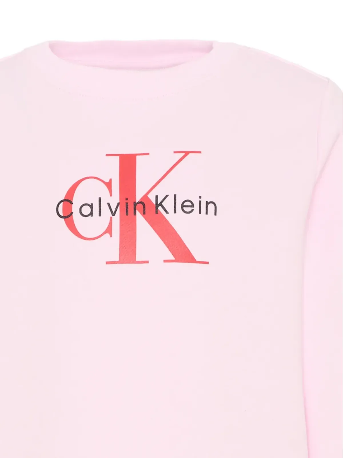 Calvin Klein Kids ロゴ入り クルーネック スウェットシャツ ピンク - 画像3