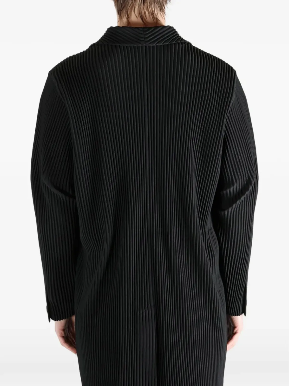 Homme Plissé Issey Miyake プリーツボタン留めコート - 画像5