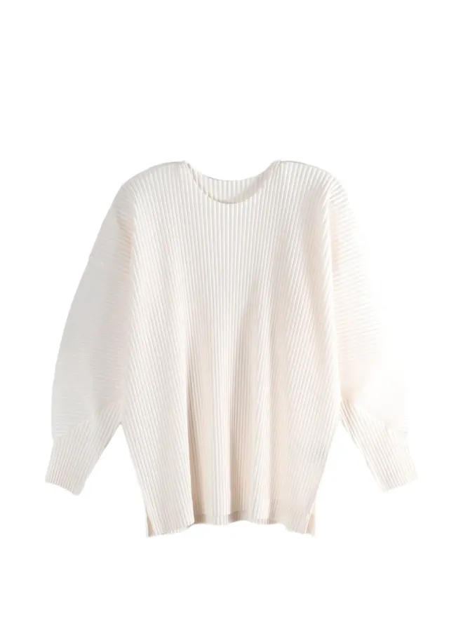 Homme Plissé Issey Miyake Homme Plissé Issey Miyake 今月のカラー 1月 プリーツ入りクルーネックトップの商品画像
