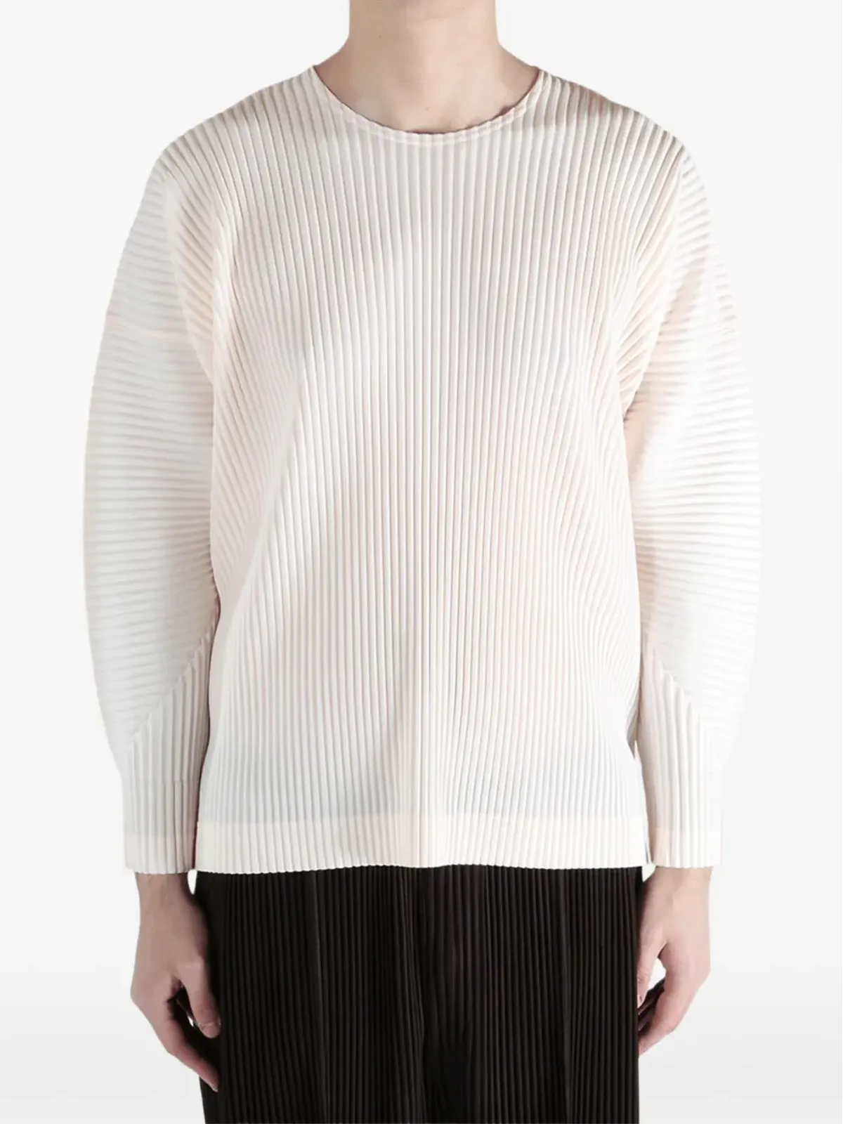 Homme Plissé Issey Miyake 今月のカラー 1月 プリーツ入りクルーネックトップ - 画像3