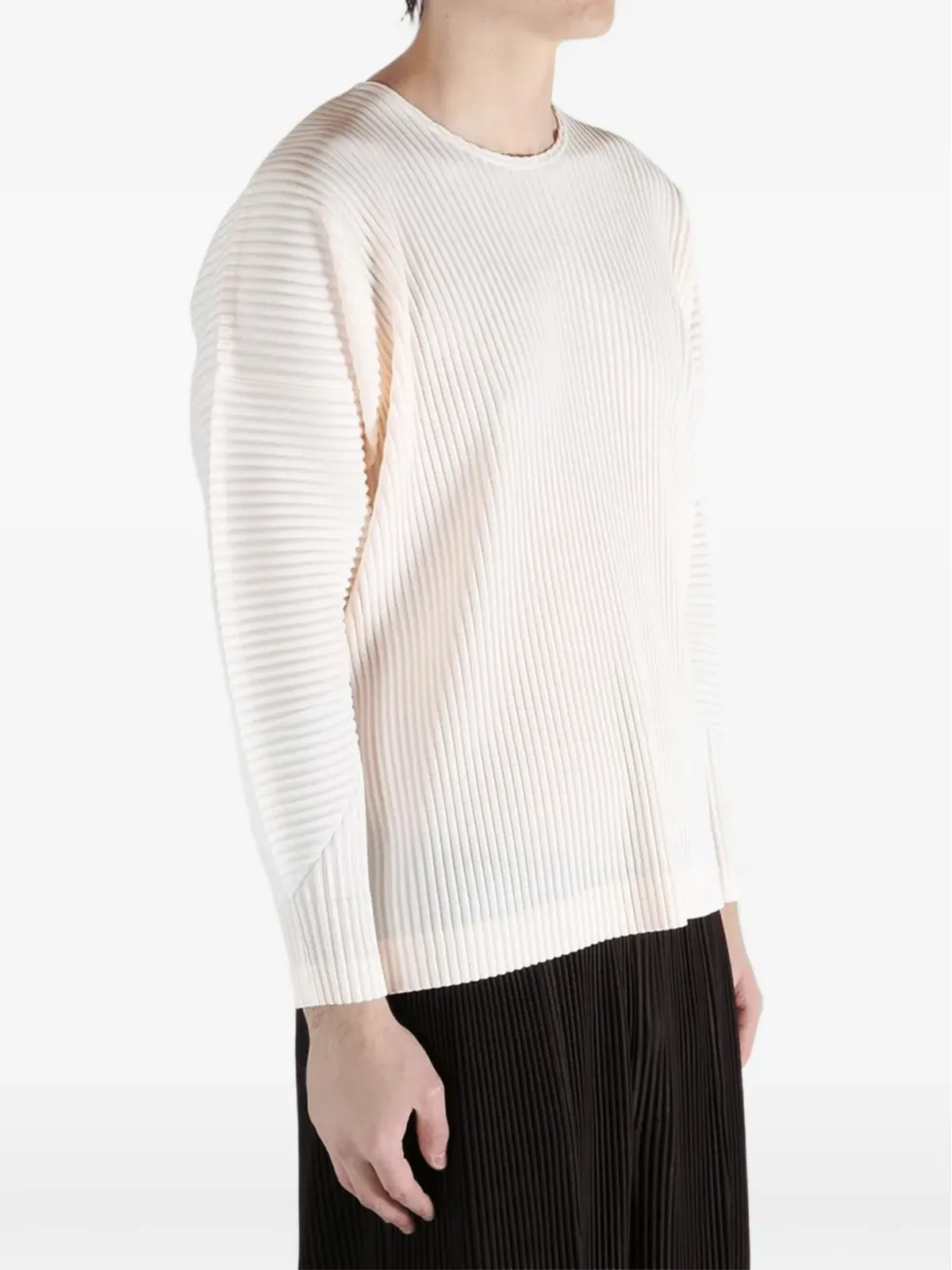 Homme Plissé Issey Miyake 今月のカラー 1月 プリーツ入りクルーネックトップ - 画像4