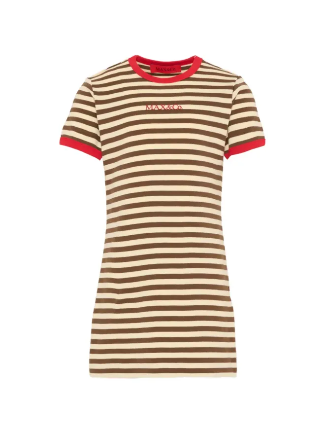 MAX&Co. Kids MAX&Co. Kids ストライプ柄トリムドレスの商品画像