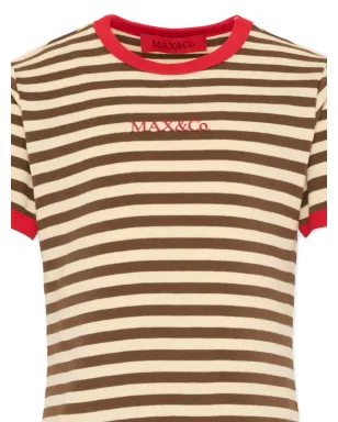MAX&Co. Kids ストライプ柄トリムドレス - サムネイル3