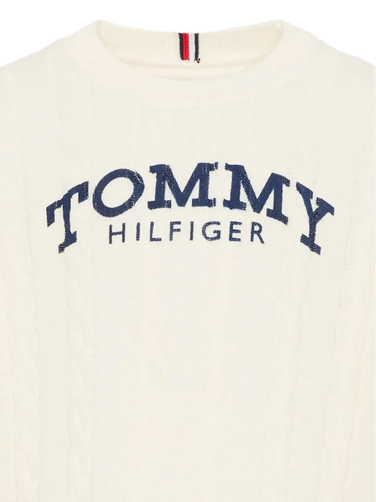 Tommy Hilfiger Junior ケーブルニット ロゴプリント セーター - 画像2