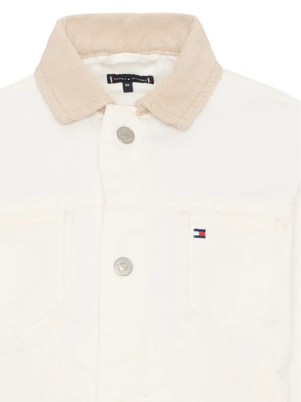 Tommy Hilfiger Junior ロゴ入りコットンジャケット - 画像3
