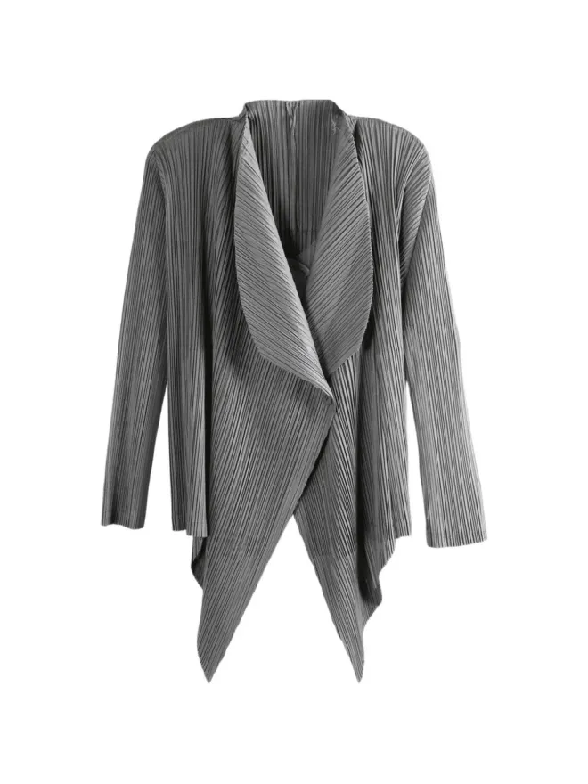Pleats Please Issey Miyake Pleats Please Issey Miyake ボタン付きプリーツニットウェアの商品画像